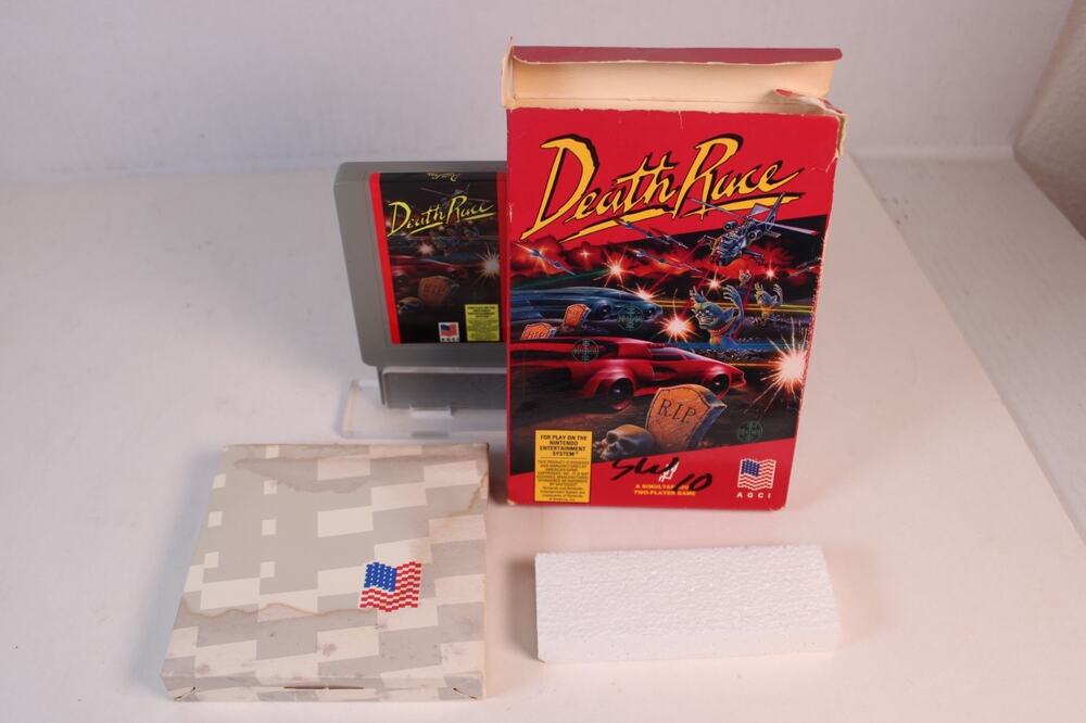 Death Race (Nintendo Entertainment System, 1991) W/ game, box, insert, and styro